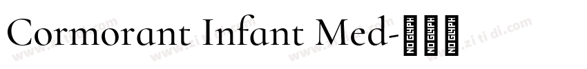 Cormorant Infant Med字体转换